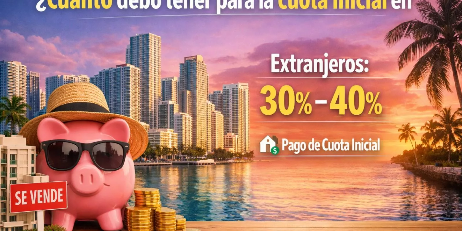 ¿Cuánto es la cuota inicial para comprar en Miami siendo extranjero?