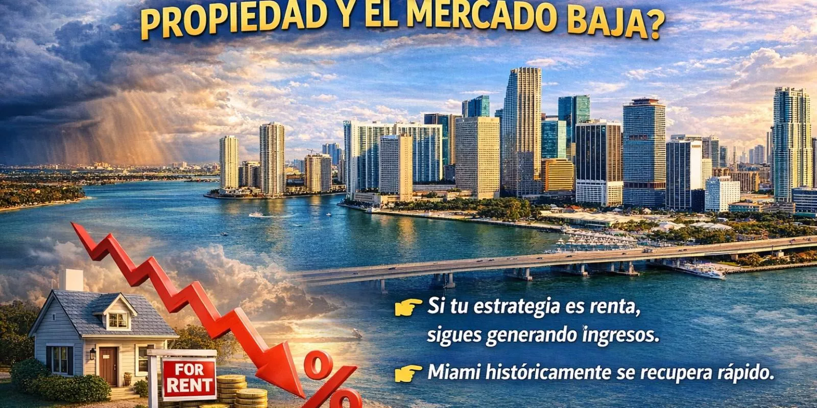 ¿Qué pasa si baja el mercado inmobiliario en Miami?