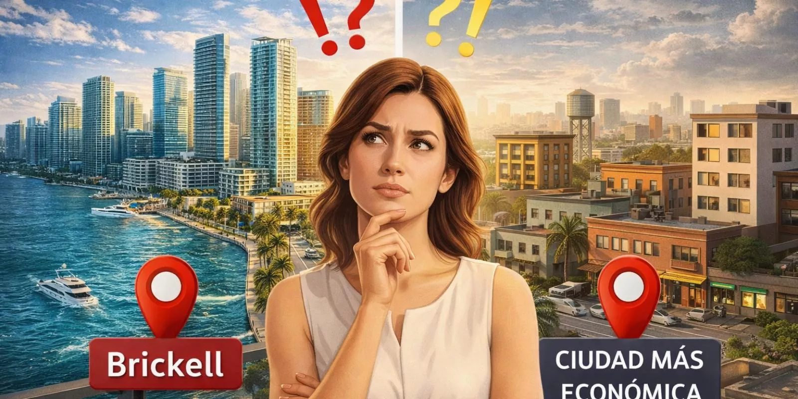 ¿Es mejor invertir en Brickell o en zonas más económicas?