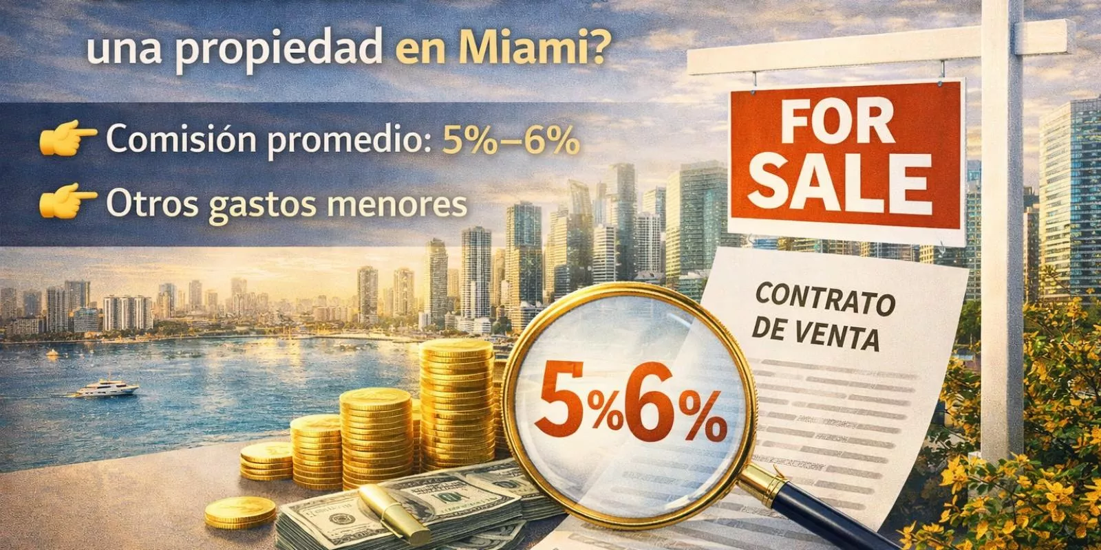 ¿Cuánto cuesta vender una propiedad en Miami?