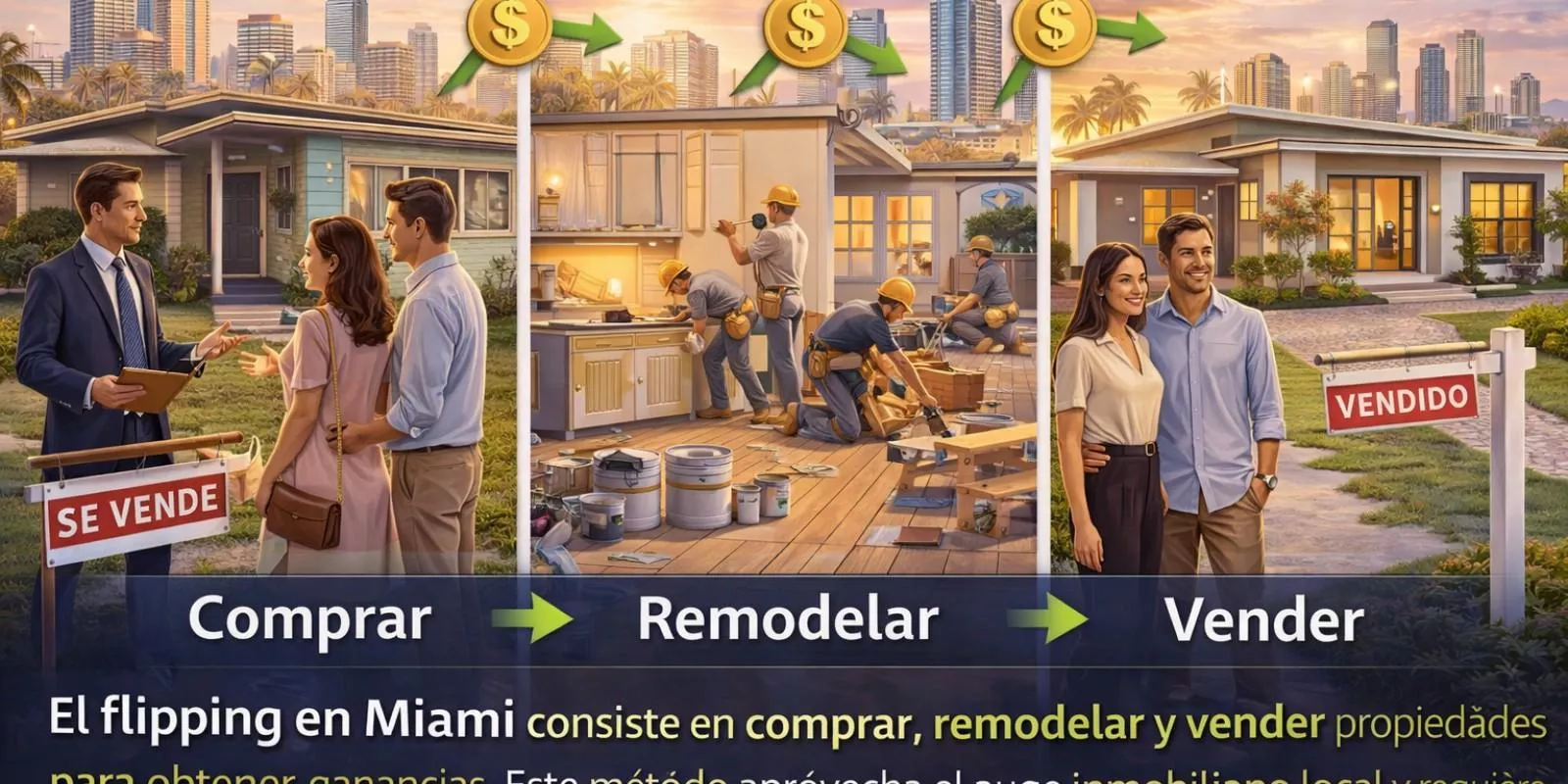 ¿Cómo hacer flipping ( comprar, remodelar y vender propiedades ) de casas en Miami?