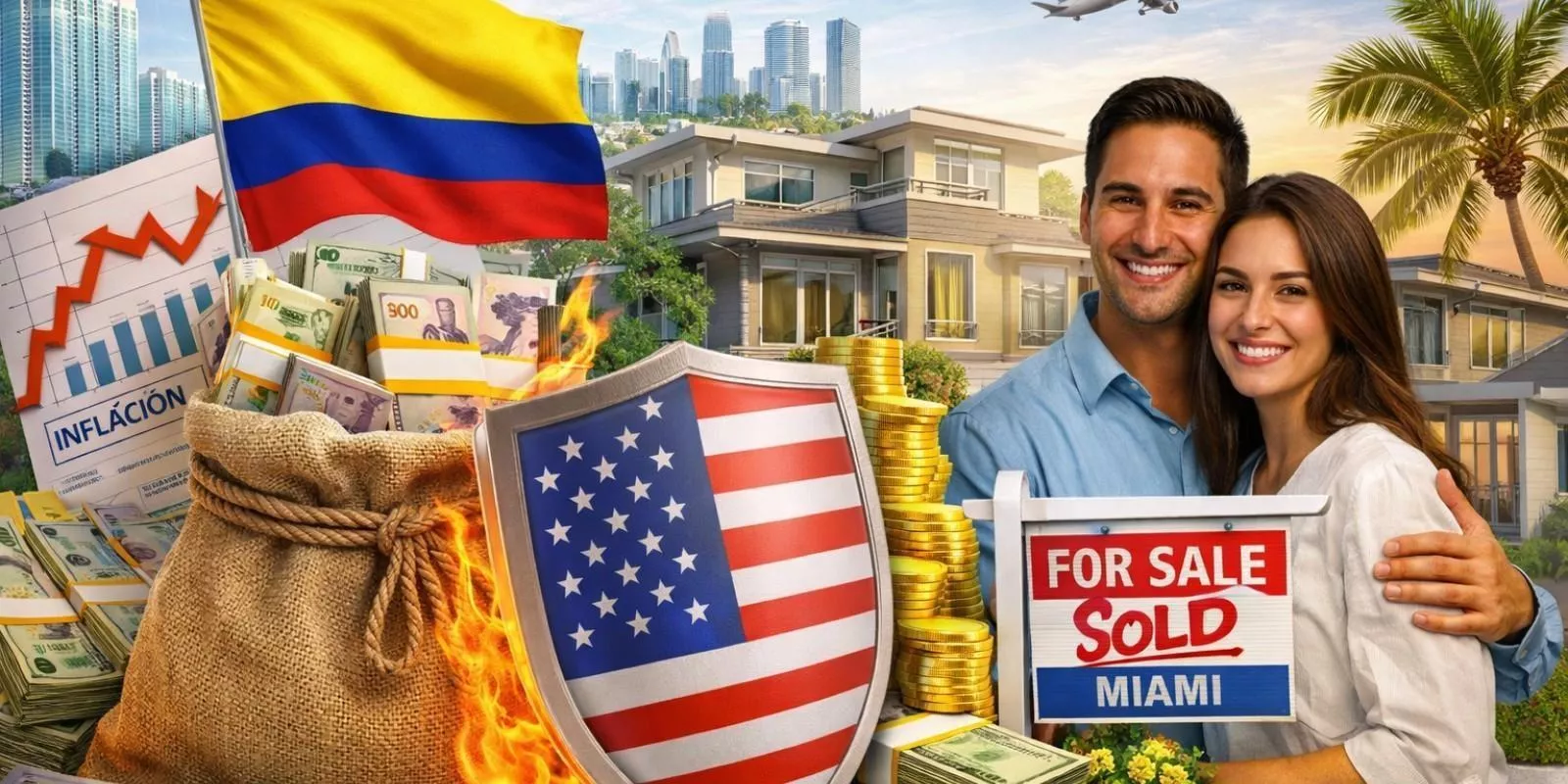 ¿Comprar en Miami protege mi dinero de la inflación en Colombia?