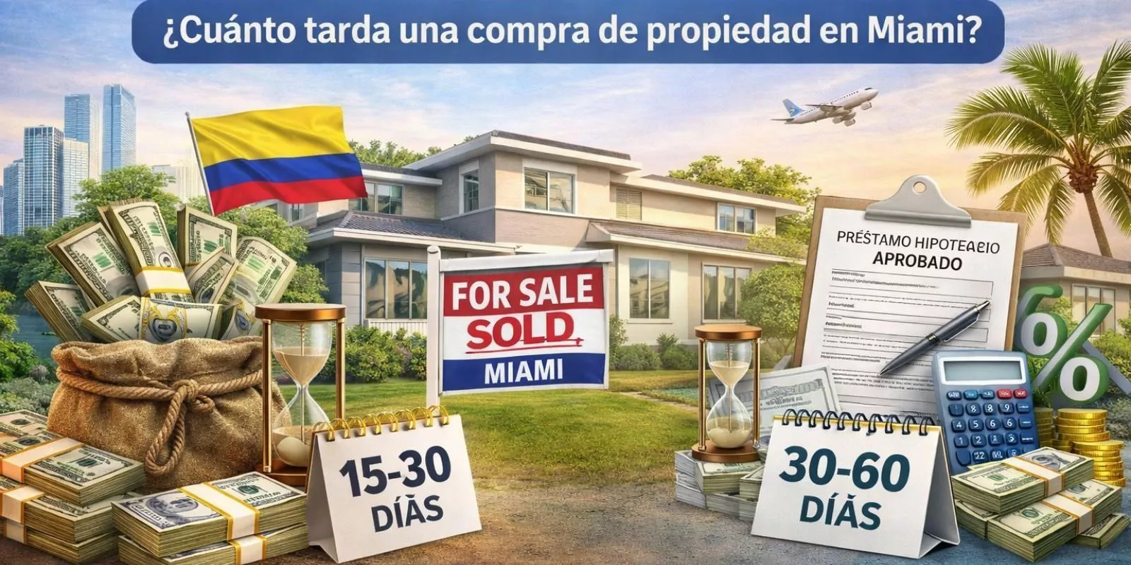 ¿Cuánto tarda una compra de propiedad en Miami?