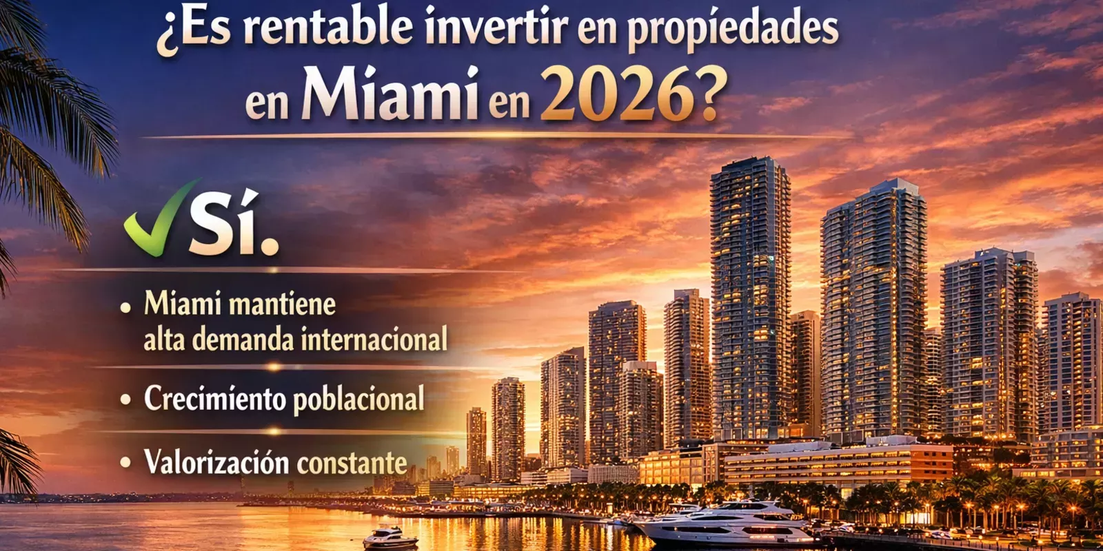 es rentable invertir en miami ?