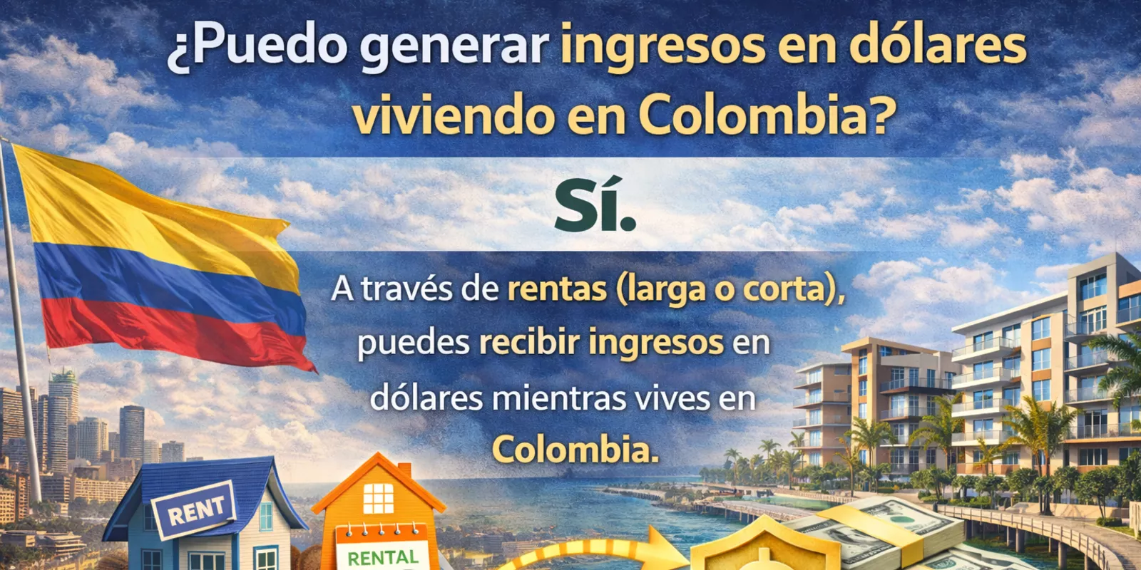 ¿Puedo generar ingresos en dólares viviendo en Colombia?